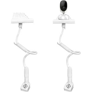 Equivera babyfoonhouder - Baby Monitor Houder - Veilig met Straps en Klem op Meubels - Geen Boren Vereist - Flexibele Camera Houder - Baby Monitor Plank voor Ouders