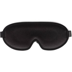Diepe ontspanning - Comfortabel 3D traagschuim slaapmasker met oordopjes en zak - Zwart