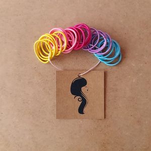 Gekleurde kleine elastiekjes elastiek - baby meisje haaraccessoires - 30 stuks