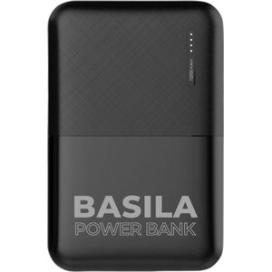Basila® Powerbank 10.000mAh - Snel Opladen - USB kabel - Extra powerbank voor Verwarmde Bodywarmer en Jas - Zwart
