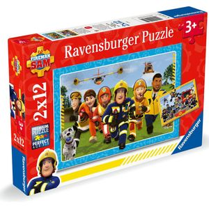 Ravensburger puzzel Brandweerman Sam - Twee puzzels - 12 stukjes - kinderpuzzel