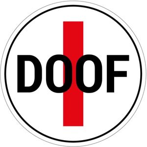 Doof bord - Dibond - 30 cm