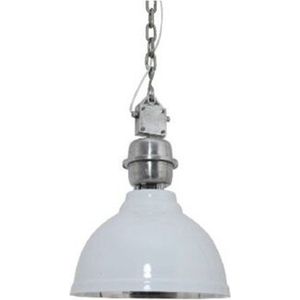 Light Living Industriële Hanglamp Clinton Ø35 cm Wit