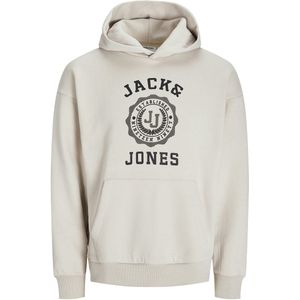 Jack & Jones - Heren Hoodies Victo Sweat Hood - Beige - Maat XXL