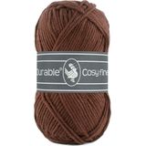 Durable Cosy Fine - katoen en acryl garen - naald 4 a 4,5 mm - Coffee (385) - 1 bol van 50 gram