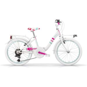 FLEUR 20 INCH GIRLS 6 SPEED WHITE