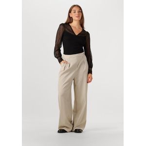 Rosemunde Beatha Ls Regular V-neck Tops & T-shirts Dames - Shirt - Zwart - Maat L