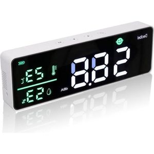 Decibel Meter 11 Inch Grote LED Display - Geluid Temperatuur Vochtigheid Meter - Auto Alarm Pictogram - Geluidsniveau Meter voor Test Verkeer Routes Bouwplaatsen .