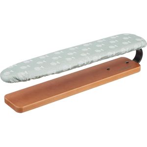 Strijkplank met Massief Houten Basis en Gevoerde Metalen Bekleding - Ideaal voor Mouwen