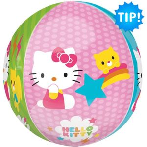 Hello Kitty Ballon Bal 40 cm - Verjaardag Versiering - Folieballon Ongevuld - Ballonnenboog Decoratie Feest - Party Slinger Jongen Meisje