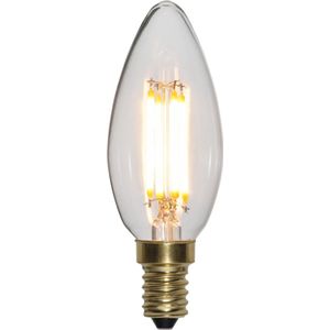 3 standen - Kaarslamp - E14 - 4W - Super Warm Wit <2200K - Filament - Helder