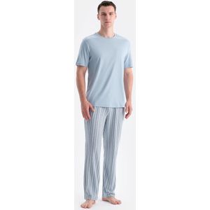 Dagi Pyjamaset met Korte Mouwen, Ronde Hals en Broek met Normale Taille