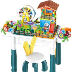 JMKA speeltafel - speeltafel voor kinderen- Bouwtafel-Educatief-Speelgoed- Zandtafel- Activiteiten tafel- 4 IN 1 SPEELTAFEL - 154 DELIG - speeltafel - activiteiten tafel - kindertafel - zandtafel - watertafel speelgoed - bouwstenen - blokkentafel -