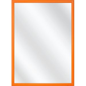 Spiegel met Kunststof Lijst - Oranje -  34 x 44 cm