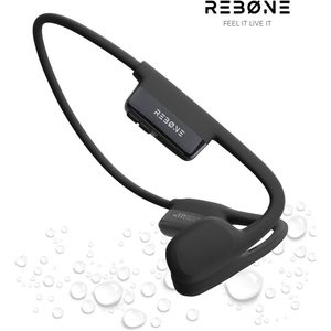 REBØNE - Urban - Draadloze Koptelefoon - Zwart - Sport Oortjes - Noise Cancelling - IPX6 Waterdicht