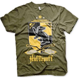 Harry Potter Heren Tshirt -L- Hufflepuff Groen