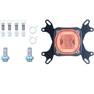 CSGoods - Universele CPU Waterkoeler 50mm Koperen Basis voor Desktop Compatibel met G1/4 Aansluiting