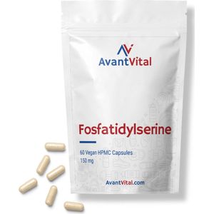 Fosfatidylserine - uit Zonnebloemen - 60 Vegan Capsules - 150 mg - Vrij van Soja-gerelateerde Allergenen - AvantVital - Voedingssupplementen