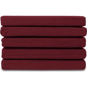 Ten Cate - Hoeslaken - Bordeauxrood - 140x200+30 cm - 100% Katoen Satijn