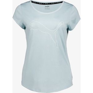 PUMA PERFORMANCE HEATHER CAT TEE W Dames Sportshirt - Turquoise Surf Heather