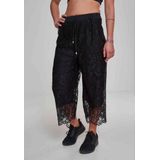 Urban Classics Driekwartbroek -M- Laces culotte Kant Zwart