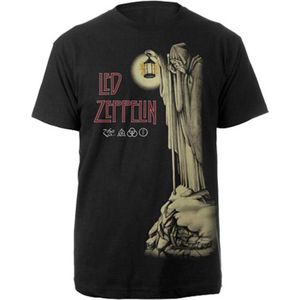 Led Zeppelin - Hermit Heren T-shirt - L - Zwart