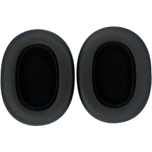 Vervangende oorkussens voor hoofdtelefoon, comfortabele pads van zachter leer (zwart), duurzaam materiaal, hoofdtelefoonaccessoire.