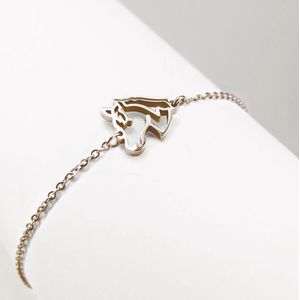 Ponytail & Co® Armband met Paardje - Dames - Staal rósegoudverguld - S (13 + 5 cm)
