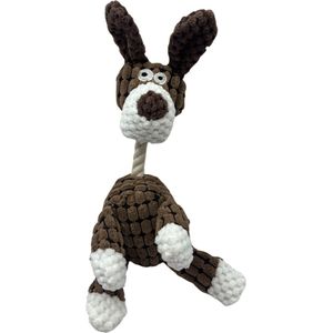 Hondenspeelgoed - Pluche Hondenknuffel - Koe met Piepje - Honden Speelgoed - Speeltje - Knuffel
