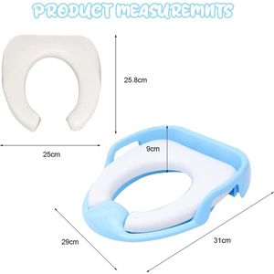Toiletbril voor kinderen, toilettraining, toilettrainer, wc-bril, babytoiletbril voor kleine kinderen, geschikt voor ronde en ovale toiletten