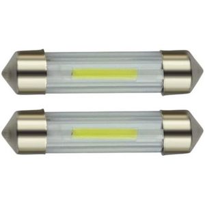 C5W autolamp 2 stuks | LED festoon 31mm | COB daglichtwit 6500K | 24 Volt - 2 Watt