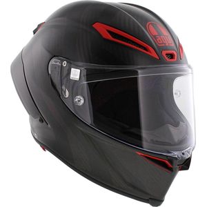 AGV Pista GP RR Intrepido Mat Carbon Zwart Rood XL