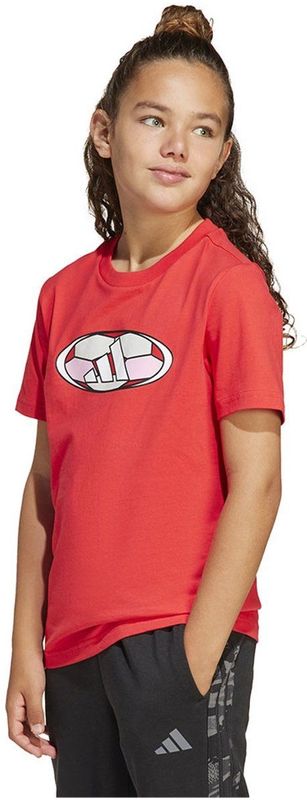 Adidas - House Of Tiro Colorblock Graphic - T-shirt - Oranje - Korte Mouwen