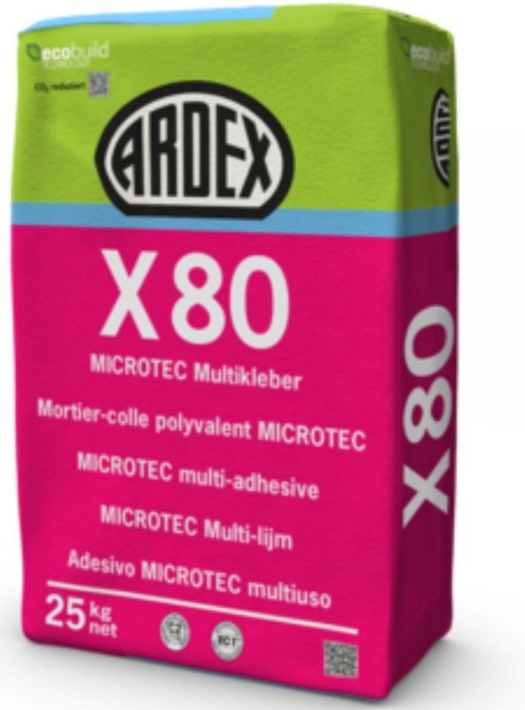 Ardex - X 80 Microtec - Multilijm - 15kg - Flexibele Cementgebonden Lijm