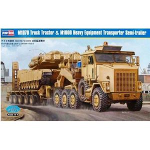 HobbyBoss | 85502 | M1070 Truck Tractor & M1000 Heavy Equipment Transporter Semi-Trailer | 1:35