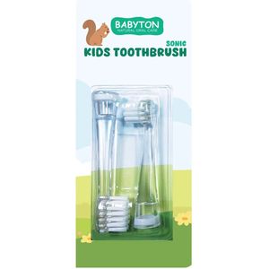 BABYTON - Vervangborstels voor Sonische Tandenborstel - Baby en kind - Set van 2 stuks