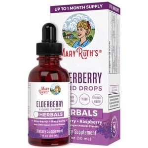 MaryRuth's - Organic Elderberry Liquid Drops - Bosbes + Framboos - 30 ml