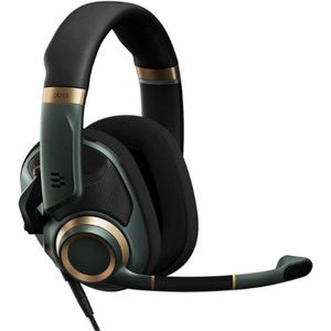 H6PRO Open Headset - Bedraad Hoofdband Gamen - Zwart - Goud - Groen