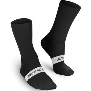 Bioracer Classic - Wielersokken Tussenseizoen - Unisex - Zwart - Maat 45-47
