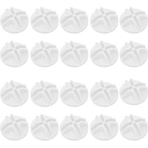 40 stuks draadkubus plastic connectoren - in elkaar grijpende draadrooster emmer opslag gesp clip - DIY wit .
