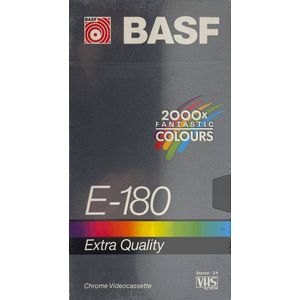 BASF E-180 VHS-videoband – Extra Quality – 3 uur – Gesealed