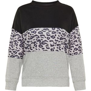 Usha - Sweatshirt - Grijs - Ronde Hals - Losse Pasvorm - Lange Mouw