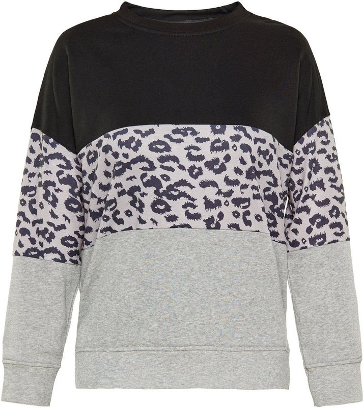 Usha - Sweatshirt - Grijs - Ronde Hals - Losse Pasvorm - Lange Mouw