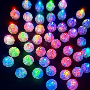 Kleurrijke Mini LED Ballonverlichting - Set van 100 - RGB Kleur Veranderend - Batterij Aangedreven LED Kraal Verlichting voor Bruiloft Feest Kerstboom Decoratie