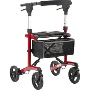 MultiMotion - Trollimaster RA60 STANDARD - Rollator - Rood - Lichtgewicht