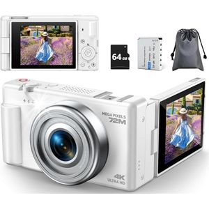 DailySupplies® Vlog Camera voor Beginners - Videocamera voor Kinderen en Volwassenen - Handycam - 4K Kwaliteit