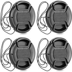 Lensdop met riemgatbundel voor DSLR-camera's - 58 mm - 4 stuks - Bescherming - Accessoires - Fotografie