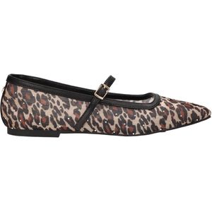 La Strada Ballerina mesh luipaard met steentjes dames - maat 37