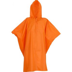 F1 Lichtgewicht regen poncho| maat L/ XL kleur oranje