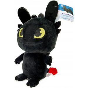 How to train your Dragon / Hoe tem je een Draak - Knuffel - Tandloos / Toothless (zwart) - Speelgoed (20 cm)